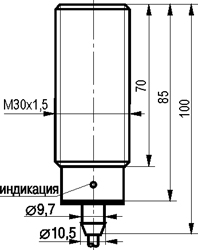 Габариты ISB AF81A-01G-10-L-C